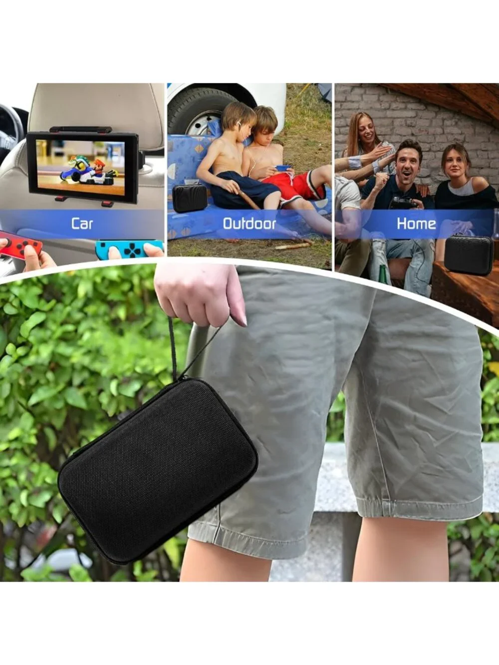 Portable Hard Case for Gameboy Advance SP - Holds 8 Games & Accessories